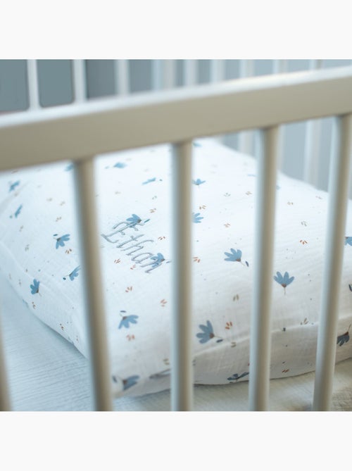 SEVIRA KIDS | Taie d'oreiller en gaze de coton Bleuet - Kiabi