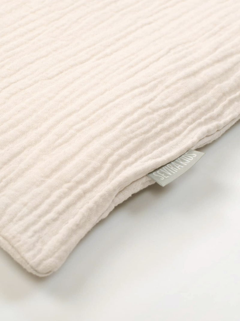 SEVIRA KIDS | Taie d'oreiller en gaze de coton Jeanne Beige - Kiabi