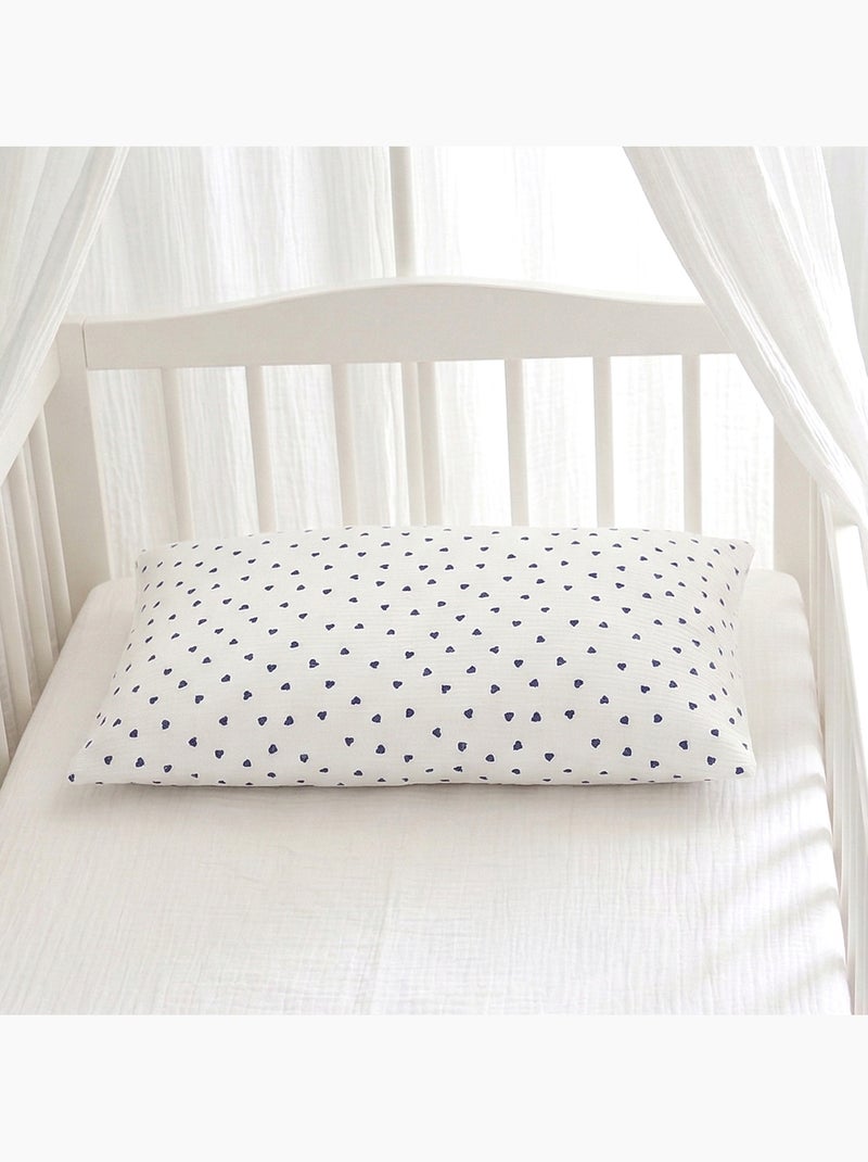 SEVIRA KIDS | Taie d'oreiller en gaze de coton réversible Lovio Bleu - Kiabi