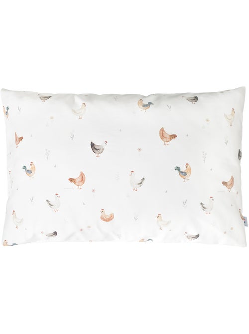 SEVIRA KIDS | Taie d'oreiller en satin de coton réversible GALLINA - Kiabi