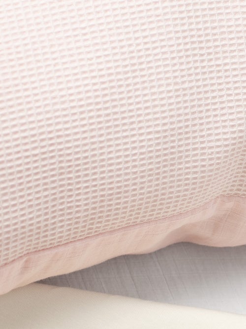 SEVIRA KIDS | Taie d'oreiller unie en coton nid d'abeille - Kiabi
