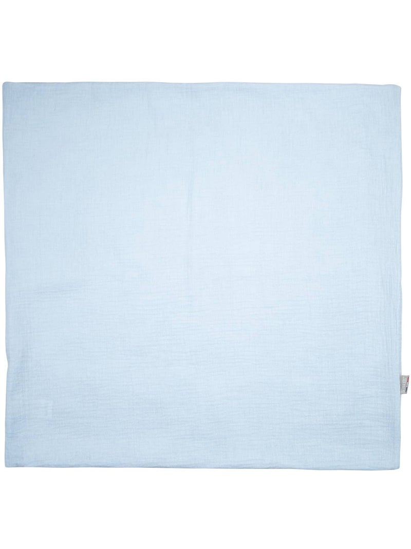 SEVIRA KIDS | Taie d'oreiller unie en double gaze de coton Bleu - Kiabi