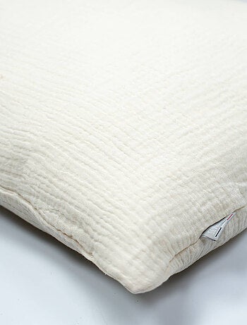 SEVIRA KIDS | Taie d'oreiller unie en double gaze de coton