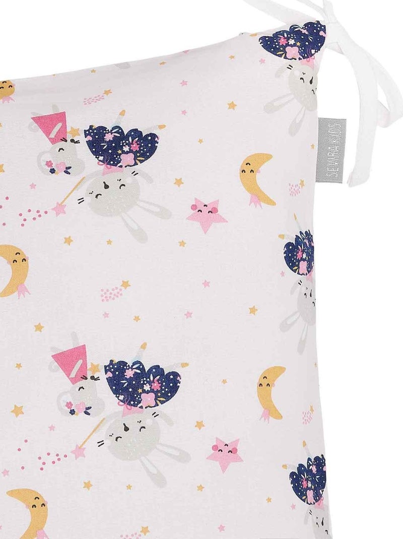 SEVIRA KIDS | Taies de coussin pour tour de lit modulable FAIRY FLORE Rose - Kiabi