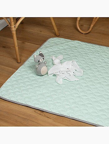 SEVIRA KIDS | Tapis de parc tapis d'éveil bébé réversible en coton piqué