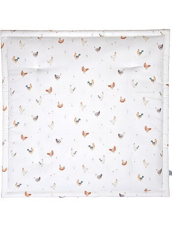 SEVIRA KIDS | Tapis de parc tapis d'éveil réversible GALLINA