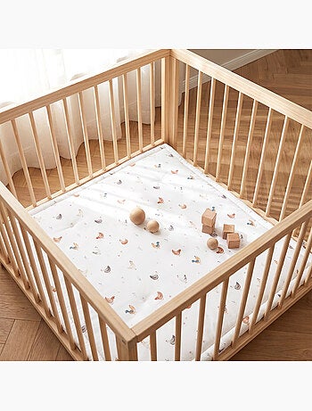 SEVIRA KIDS | Tapis de parc tapis d'éveil réversible GALLINA