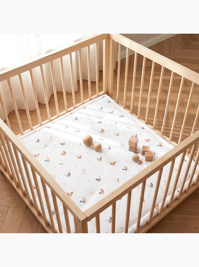SEVIRA KIDS | Tapis de parc tapis d'éveil réversible GALLINA Ecru - Kiabi