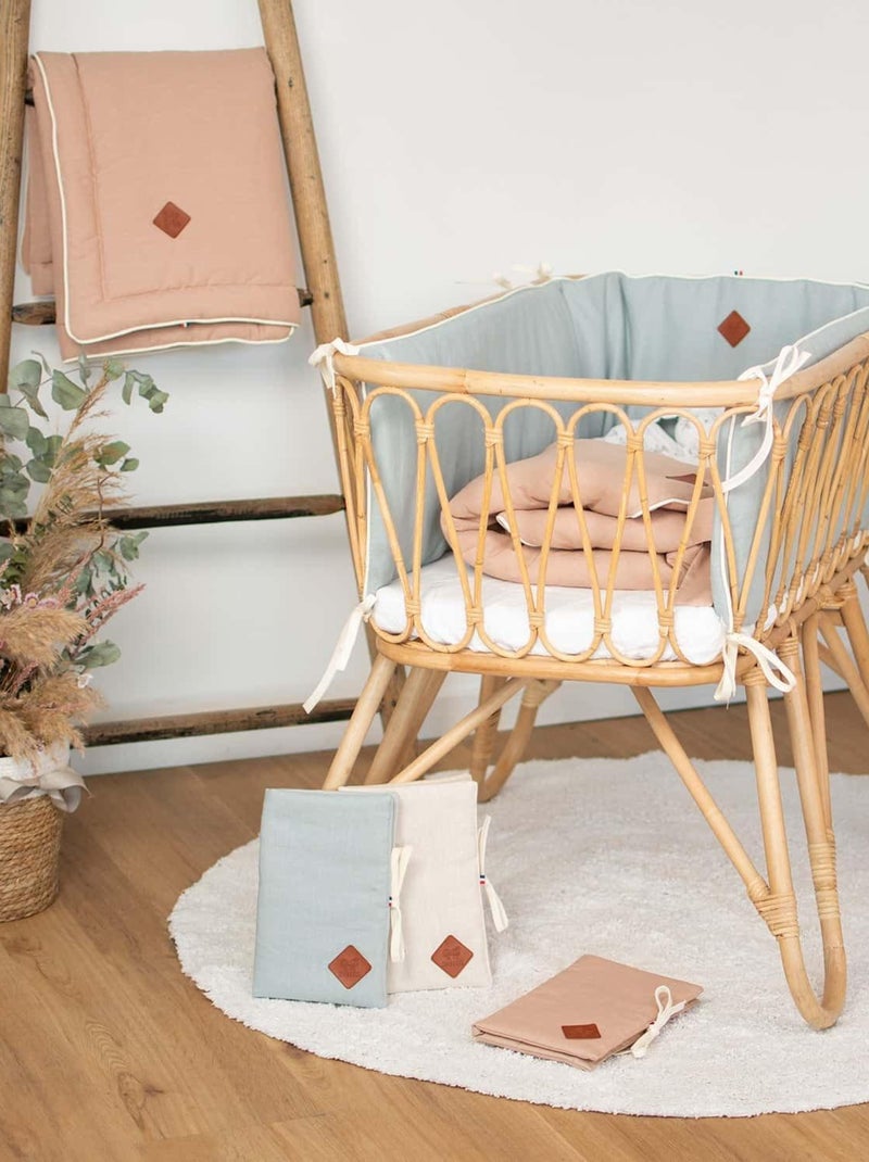 SEVIRA KIDS | Tour de lit déhoussable et universel en Lin Beige - Kiabi