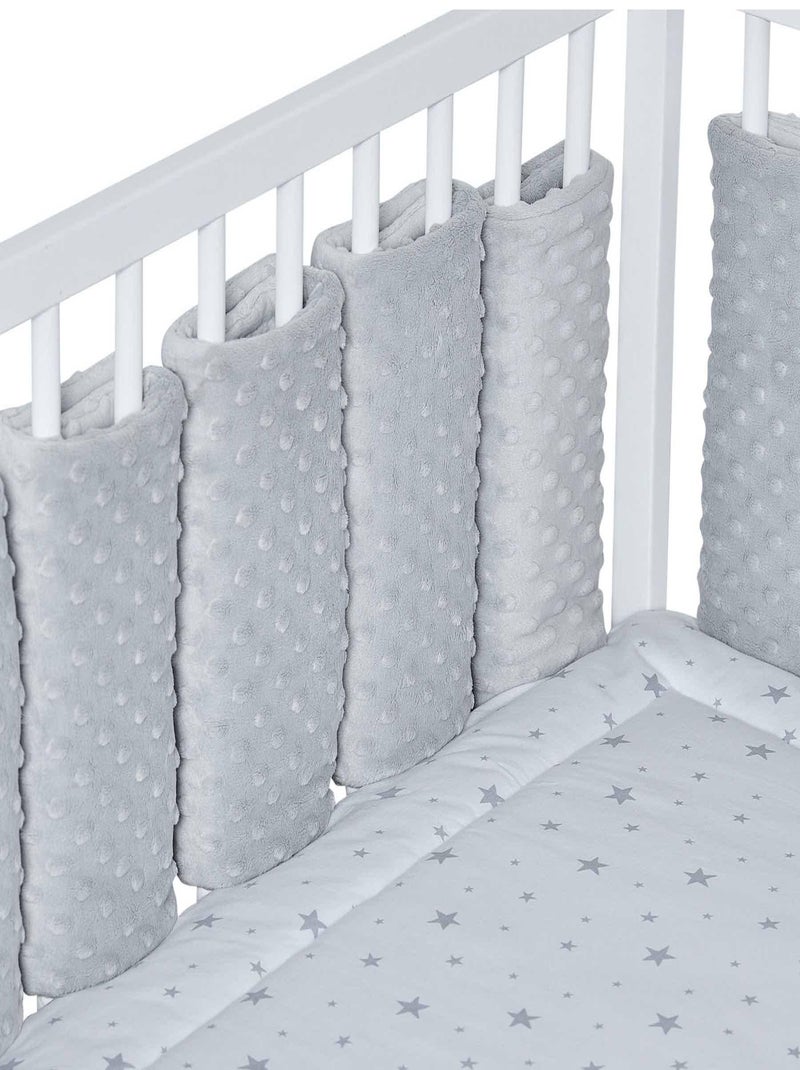 SEVIRA KIDS | Tour de lit modulable 10 pièces extra doux MINKY Gris - Kiabi