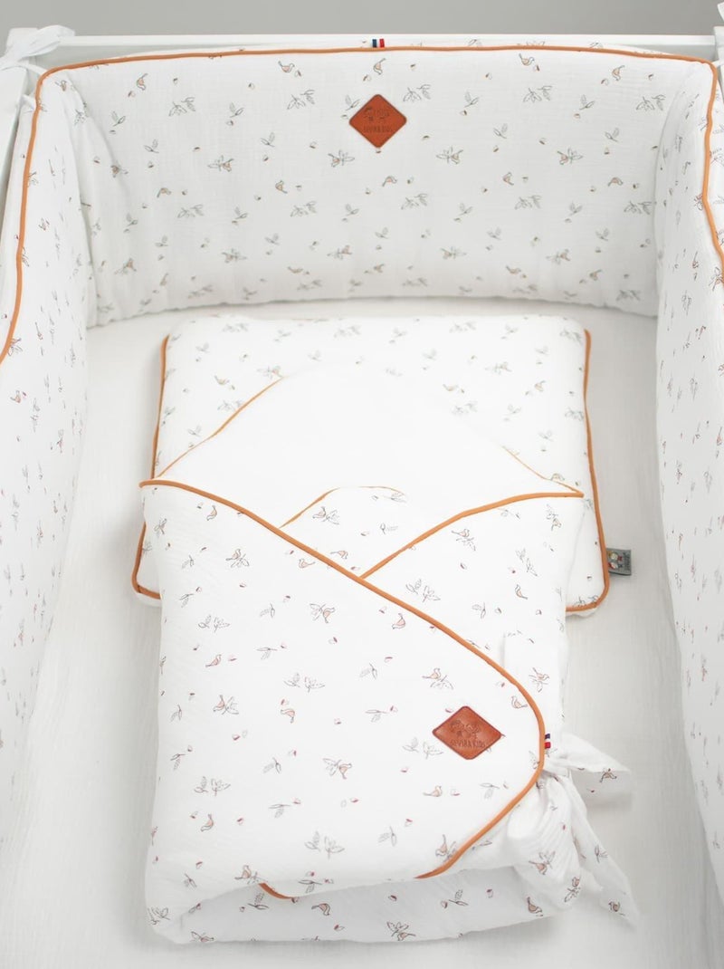 SEVIRA KIDS | Tour de lit universel en gaze de coton Melody Blanc - Kiabi