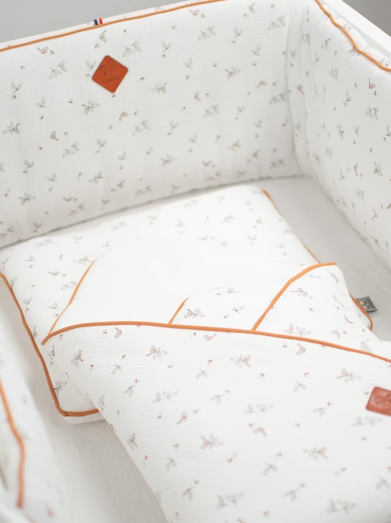 SEVIRA KIDS | Tour de lit universel en gaze de coton Melody Blanc - Kiabi