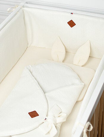 SEVIRA KIDS | Tour de lit universel en gaze de coton Nid d'abeille