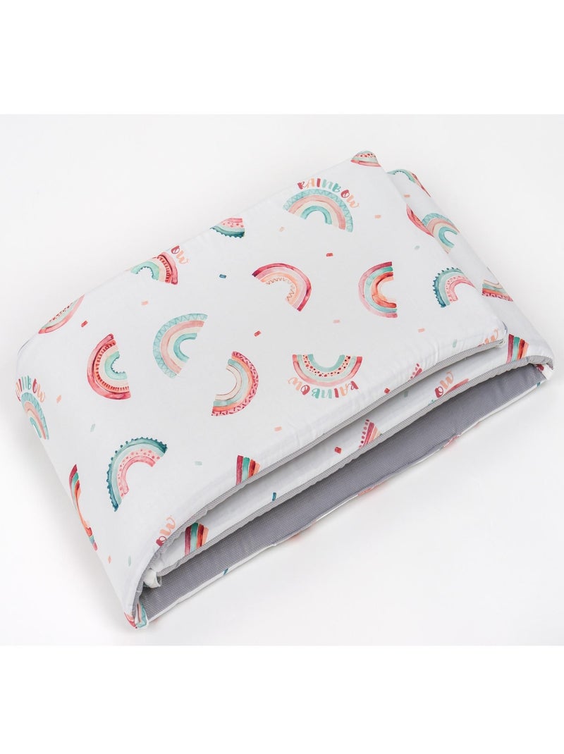 SEVIRA KIDS | Tour de lit universel et réversible RAINBOW Gris - Kiabi