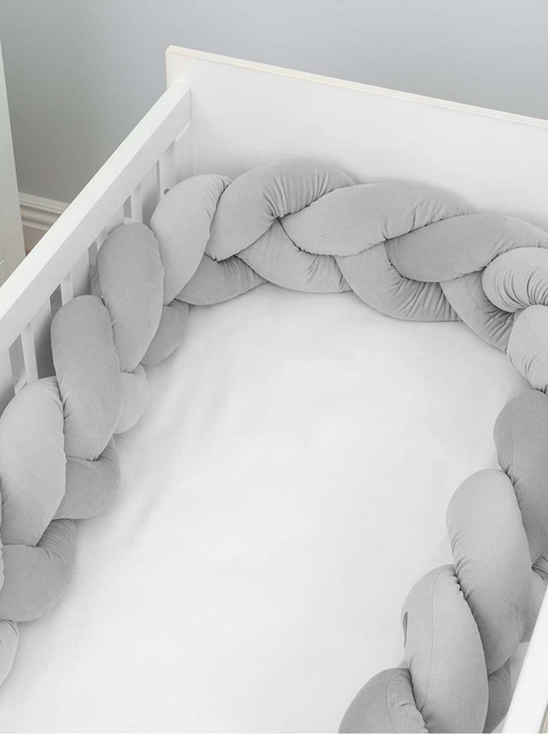 SEVIRA KIDS | Tresse de lit bébé universelle - VELVET Gris - Kiabi