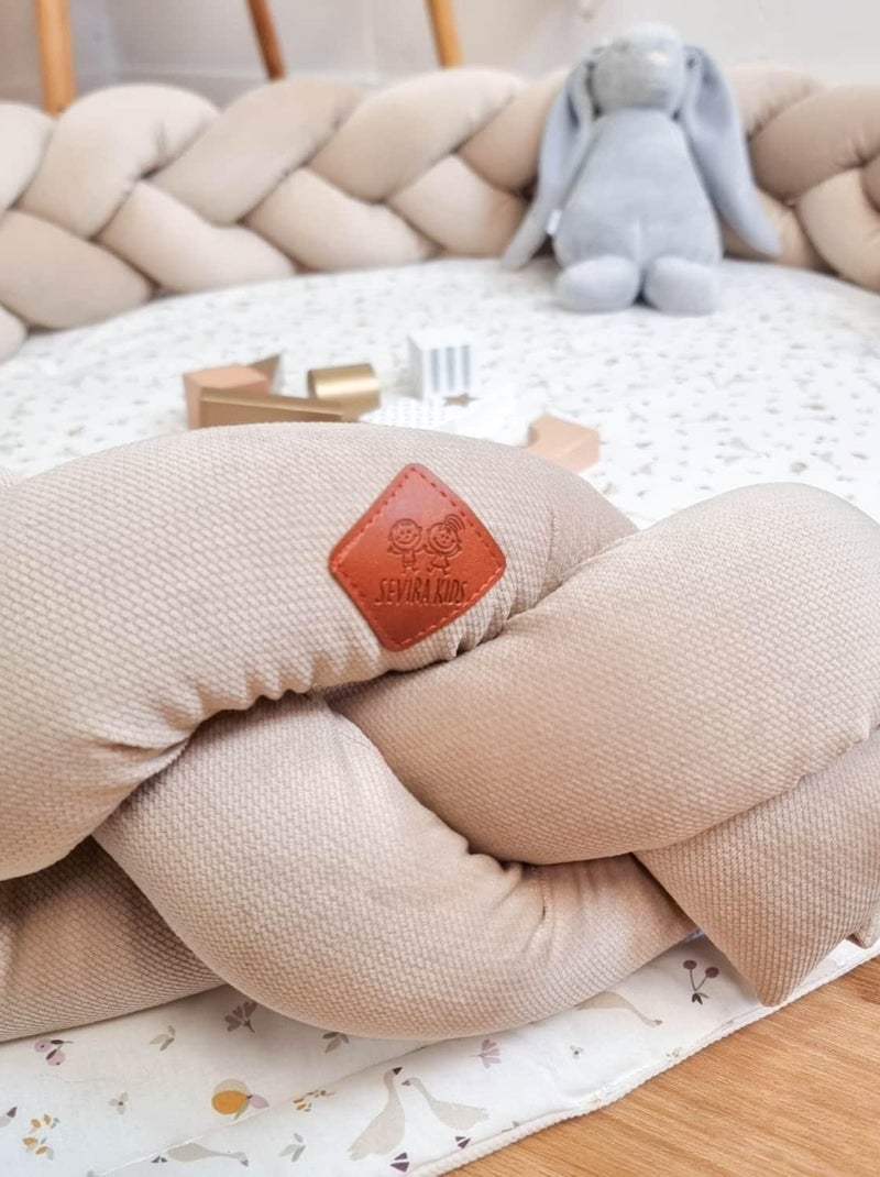 SEVIRA KIDS | Tresse de lit bébé universelle - VELVET Marron cappuccino - Kiabi