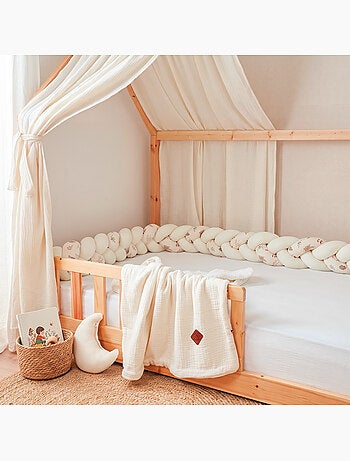 Sevira kids | tresse décorative 3 brins en gaze de coton aube