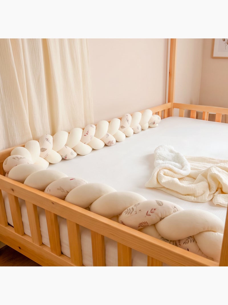 Sevira kids | tresse décorative 3 brins en gaze de coton aube Ecru - Kiabi