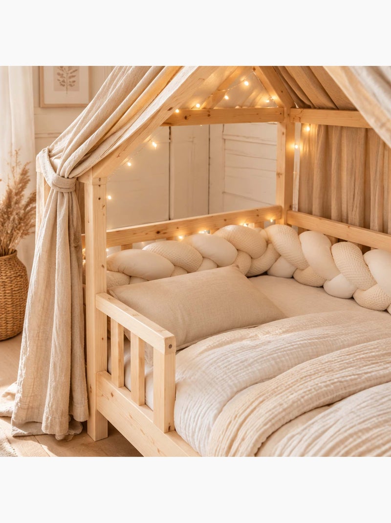 Sevira kids | tresse décorative 3 brins tendance Ecru - Kiabi