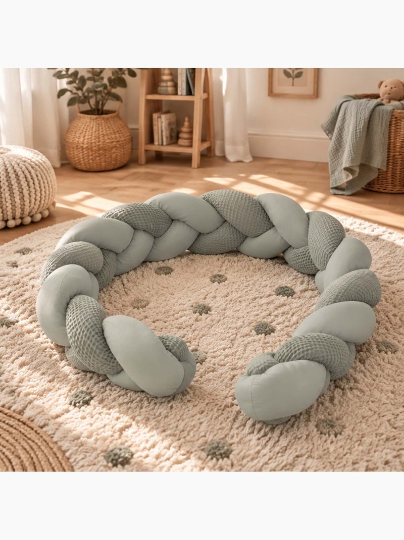 Sevira kids | tresse décorative 3 brins tendance Vert d'eau - Kiabi