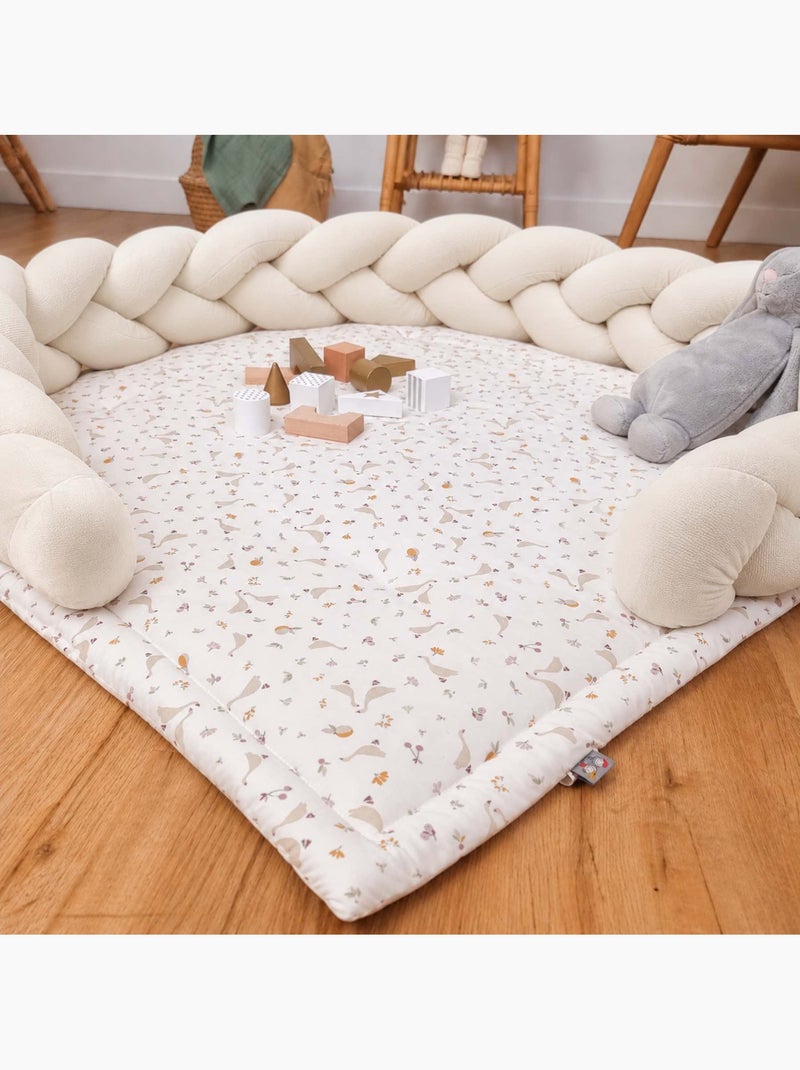 Sevira kids | tresse décorative 3 brins velvet Ecru - Kiabi