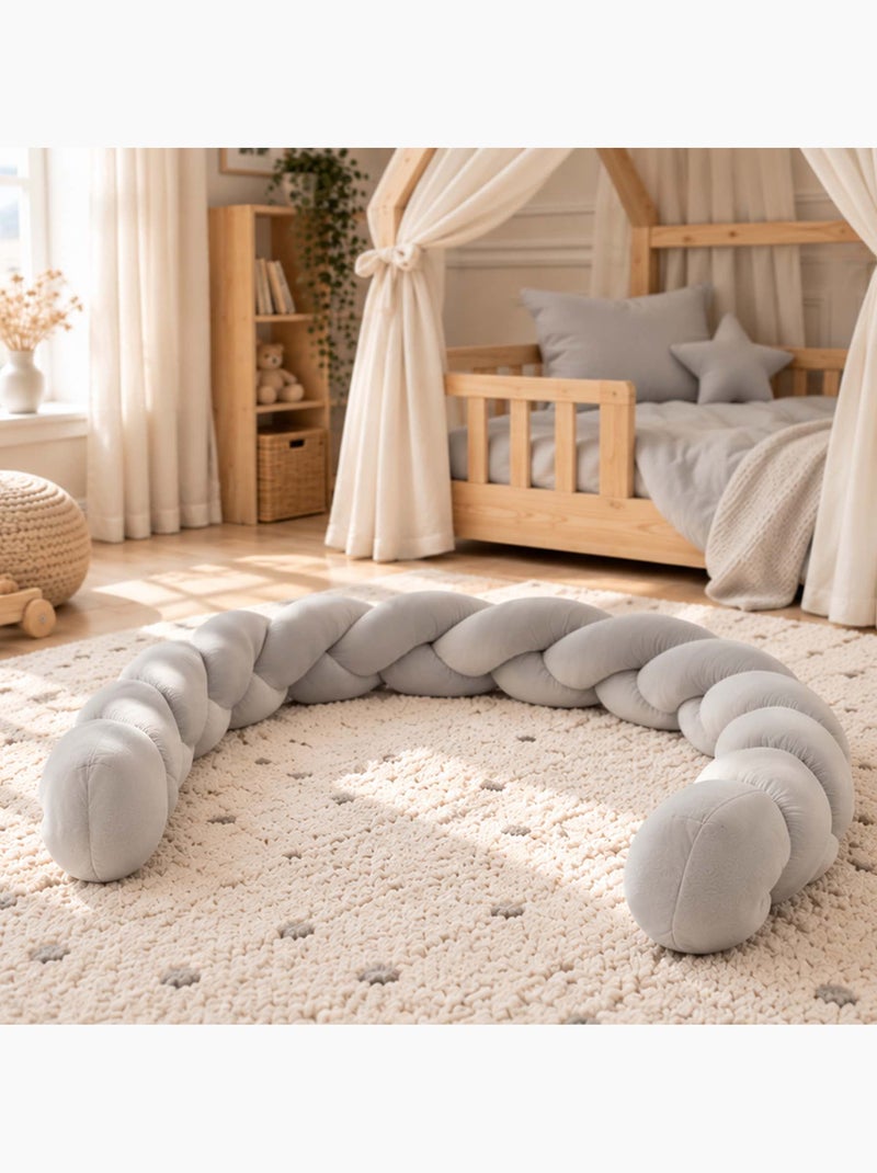 Sevira kids | tresse décorative 3 brins velvet Gris - Kiabi