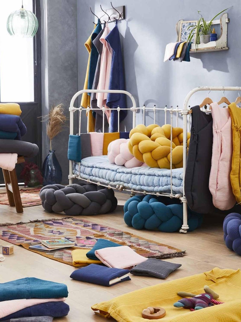 SEVIRA KIDS | Tresse tour de lit bébé tressé déco Tendance Marron noisette - Kiabi