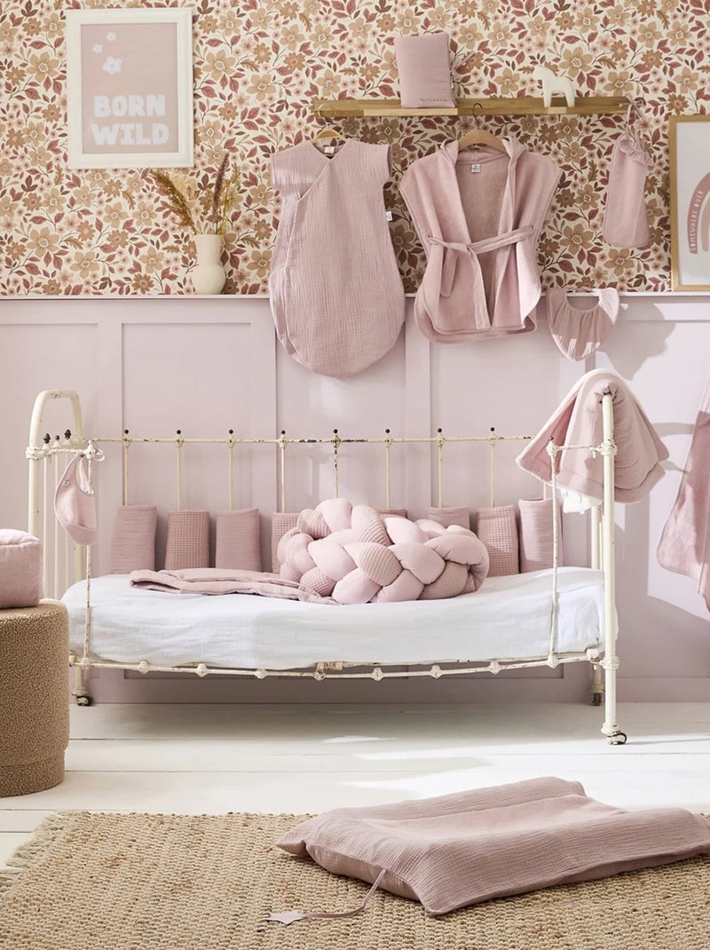 SEVIRA KIDS | Tresse tour de lit bébé tressé déco Tendance Rose - Kiabi