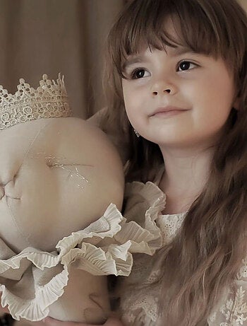 SEVIRA KIDS | Trophée mural Chat en lin – décoration chambre bébé enfant