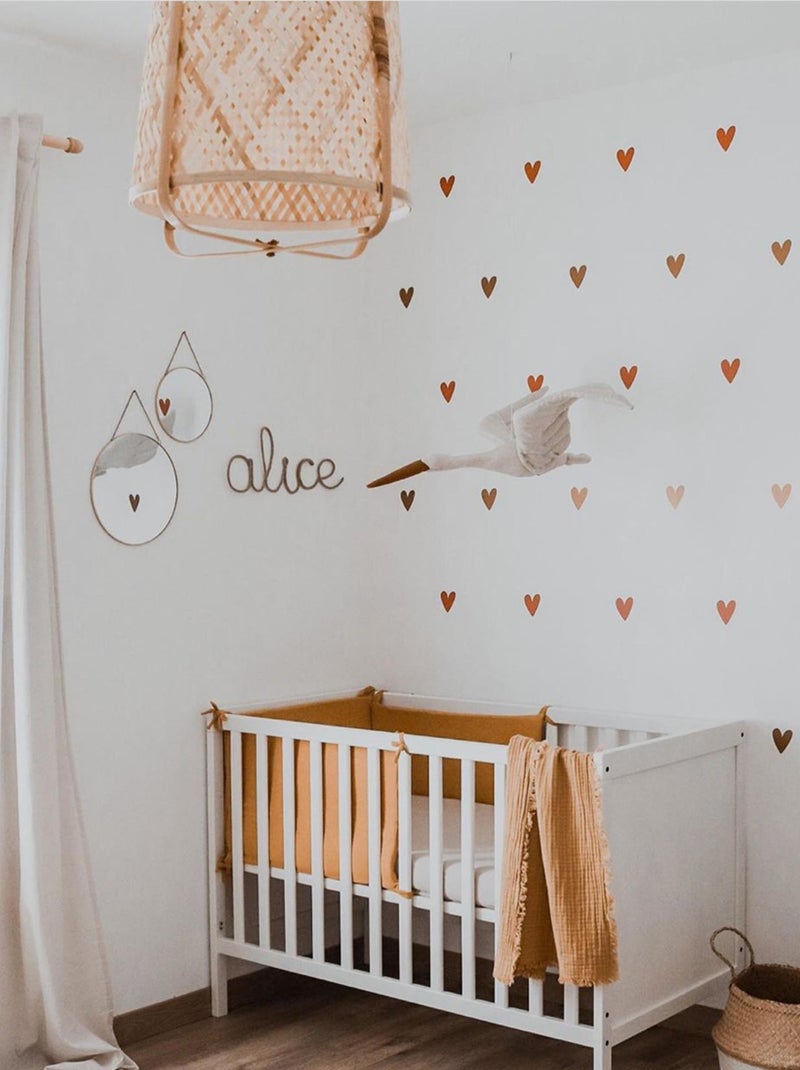 SEVIRA KIDS | Trophée mural Cigogne en lin beige – décoration chambre bébé enfant Beige - Kiabi