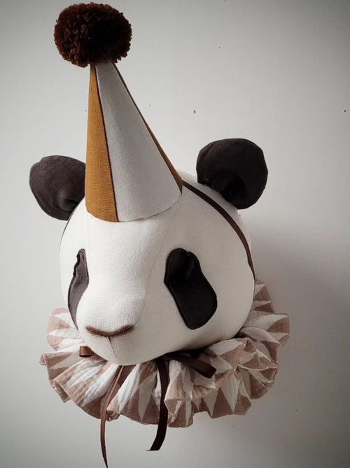 SEVIRA KIDS | Trophée mural Panda en lin – décoration chambre bébé enfant - Kiabi SEVIRA KIDS | Trophée mural Panda en lin – décoration chambre bébé enfant - Kiabi