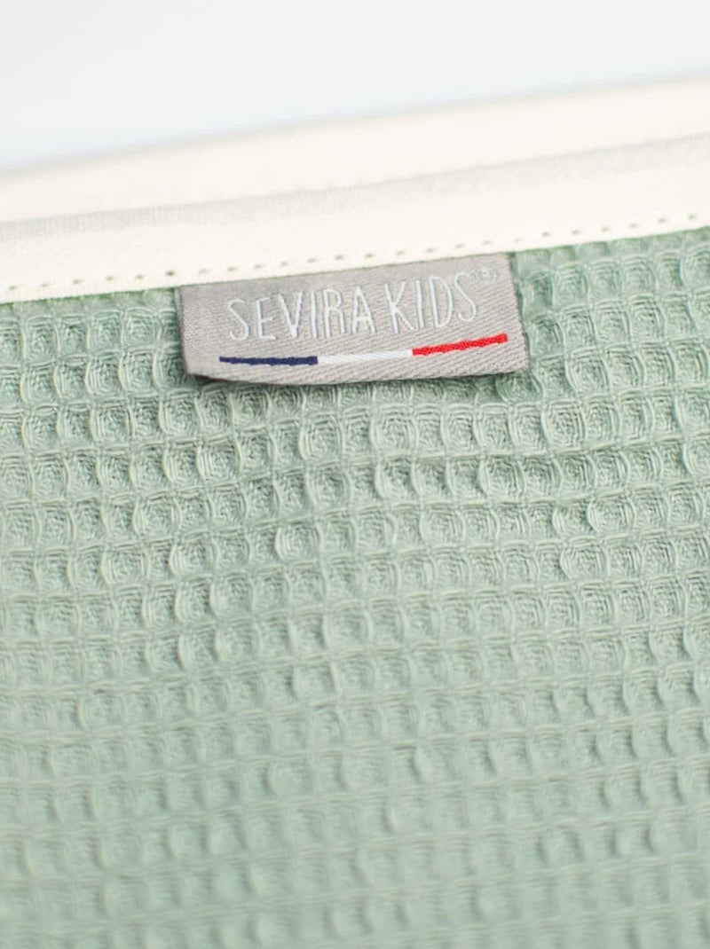 SEVIRA KIDS|Cape de bain bébé en coton nid d'abeille Vert - Kiabi