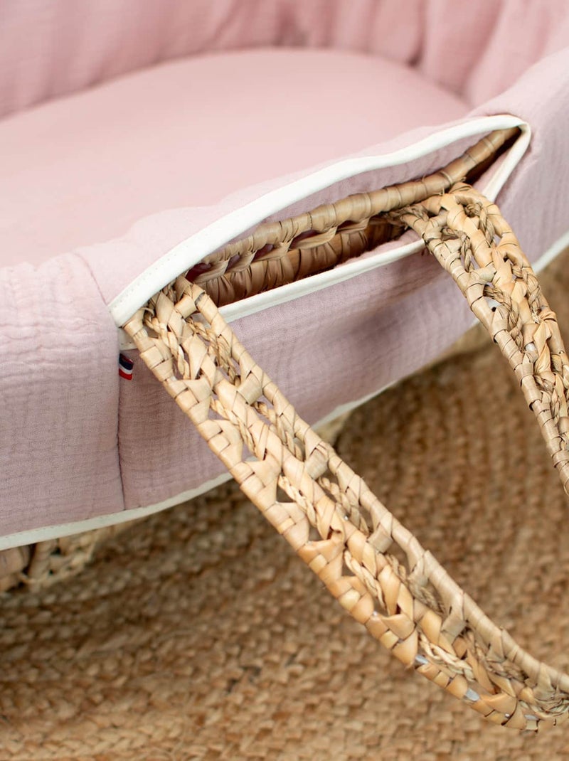 SEVIRA KIDS|Couffin bébé avec Matelas Habillage et Drap Housse Jeanne Rose - Kiabi