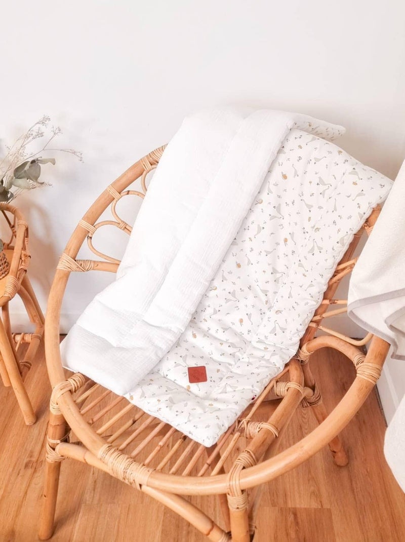 SEVIRA KIDS|Couverture bébé en gaze de coton Sidonia Blanc - Kiabi