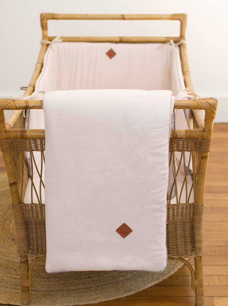 SEVIRA KIDS|Couverture en gaze de coton Jeanne Beige - Kiabi