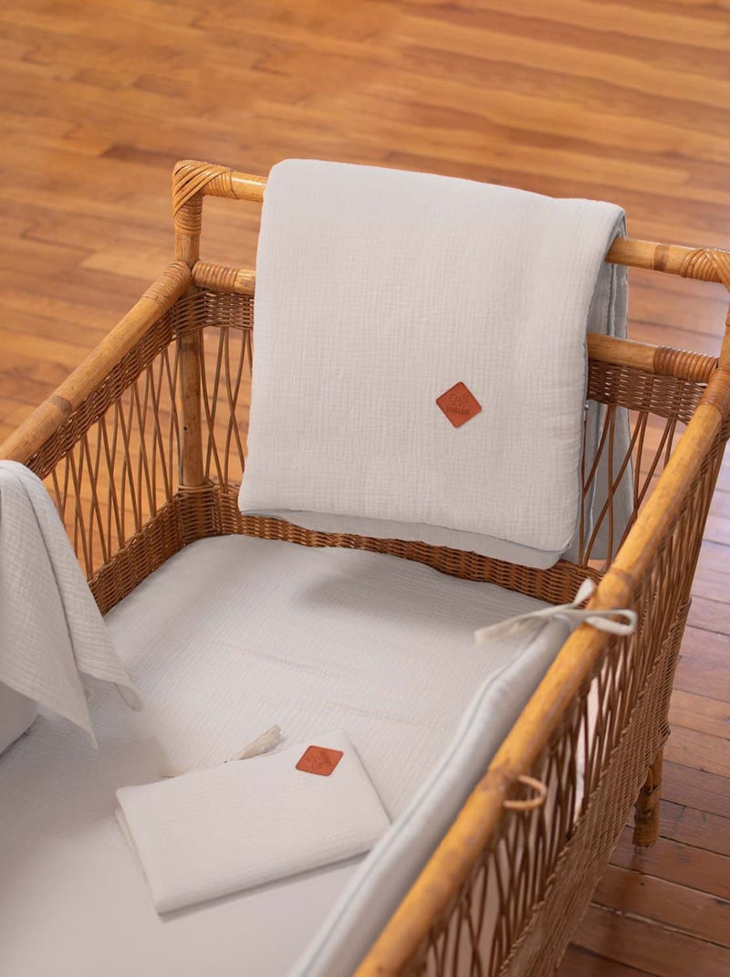 SEVIRA KIDS|Couverture en gaze de coton Jeanne Beige - Kiabi