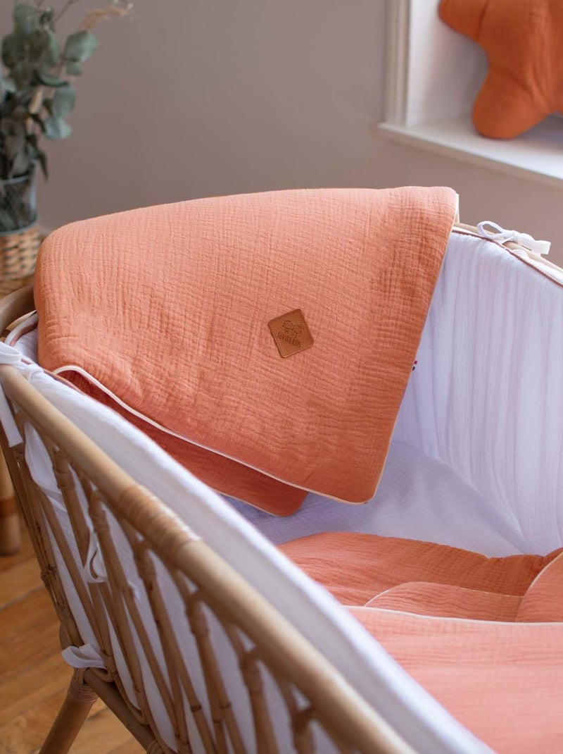 SEVIRA KIDS|Couverture en gaze de coton Jeanne Marron - Kiabi