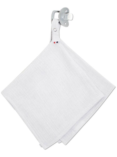 SEVIRA KIDS|Doudou lange attache tétine en gaze de coton Jeanne - Kiabi