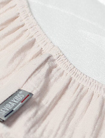SEVIRA KIDS|Drap housse berceau en gaze de coton Jeanne