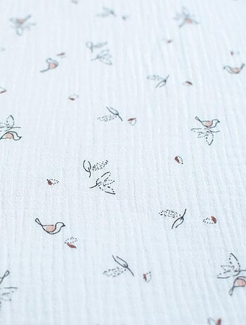 SEVIRA KIDS|Drap housse berceau en gaze de coton Melody