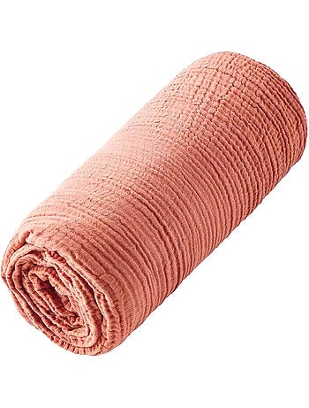 SEVIRA KIDS|Drap housse uni en gaze de coton