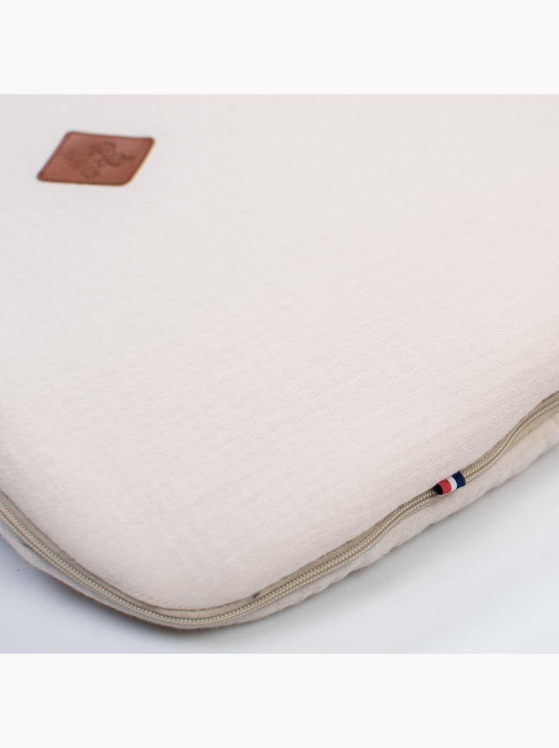 SEVIRA KIDS|Gigoteuse sans manches en gaze de coton Jeanne Beige - Kiabi