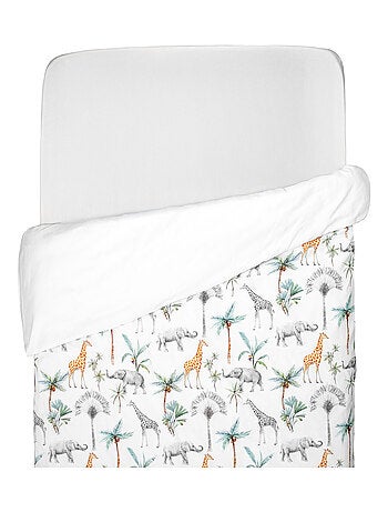 SEVIRA KIDS|Housse de couette réversible pour enfant Safari