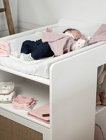SEVIRA KIDS|Housse de matelas à langer + éponge bambou Jeanne