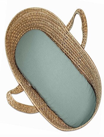 SEVIRA KIDS|Lot de 3 Draps housses couffin en gaze de coton Tendance