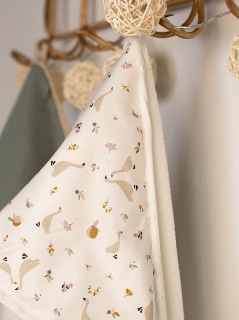 SEVIRA KIDS|Ma première cape de bain en coton et bambou Sidonia Blanc - Kiabi