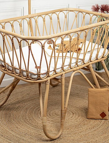 SEVIRA KIDS|Set berceau couverture et coussin en gaze de coton Jeanne