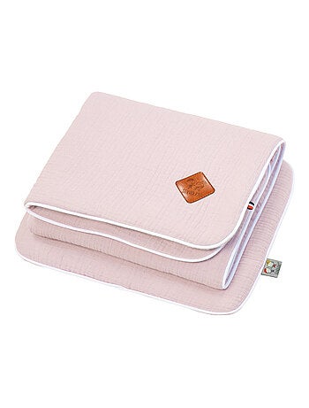 SEVIRA KIDS|Set berceau couverture et coussin en gaze de coton Jeanne