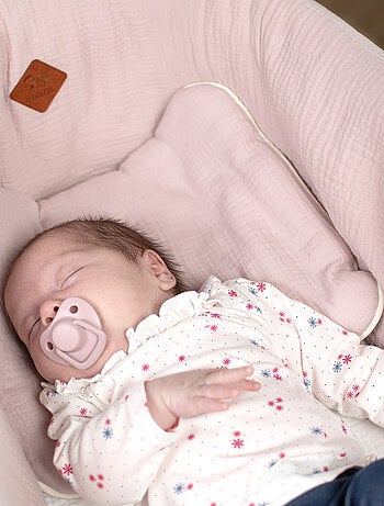 SEVIRA KIDS|Set berceau couverture et coussin en gaze de coton Jeanne