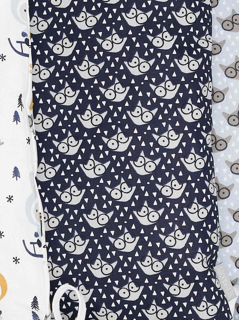 SEVIRA KIDS|Taies de coussin pour tour de lit modulable ESKIMO ELI Bleu marine - Kiabi